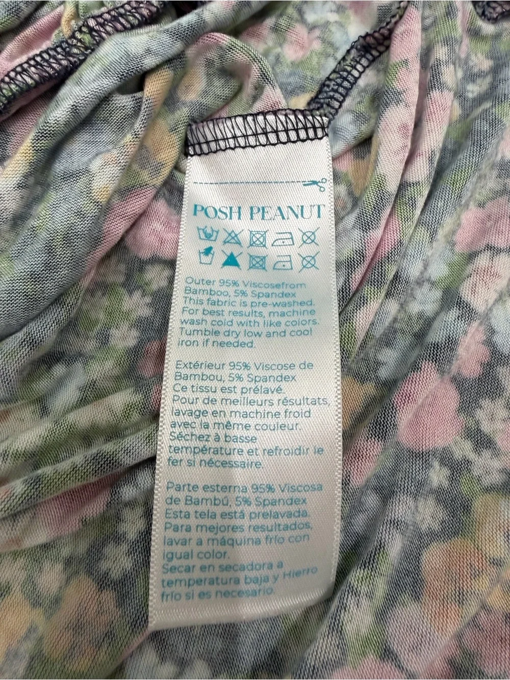 Posh Peanut Girl Dress Flowers Print Size 7Y